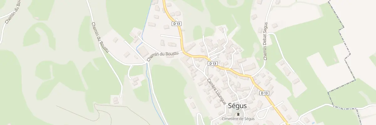 Plan du 2 Rue Carrère Loungue à Ségus