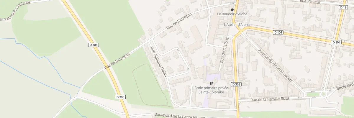 Plan du 13 Rue Alphonse Odiau à La Flèche