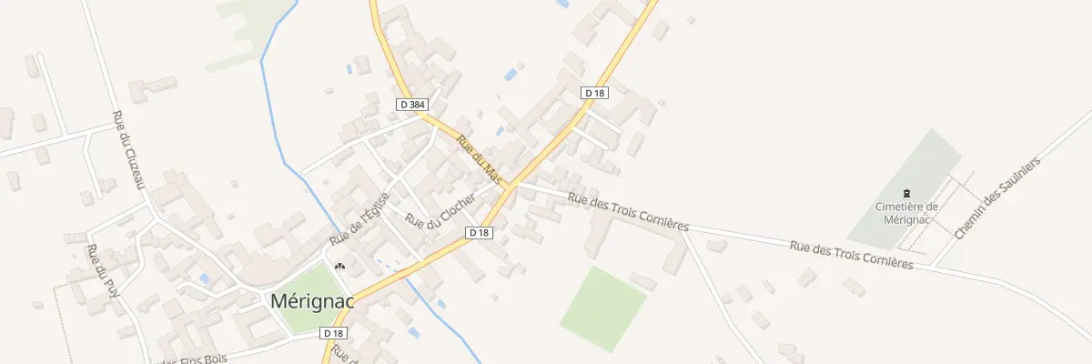 Plan du 1 Rue des Trois Cornieres à Mérignac
