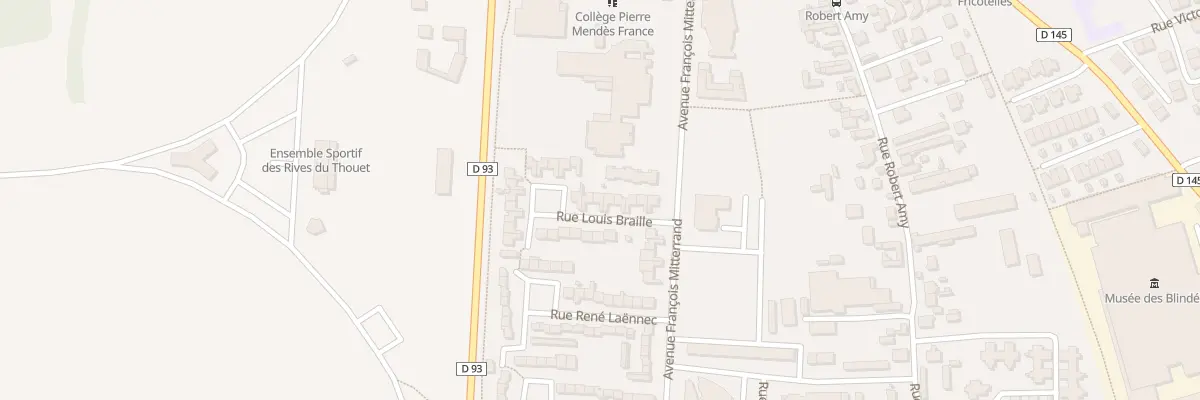 Plan du 64 Rue Louis Braille à Saumur