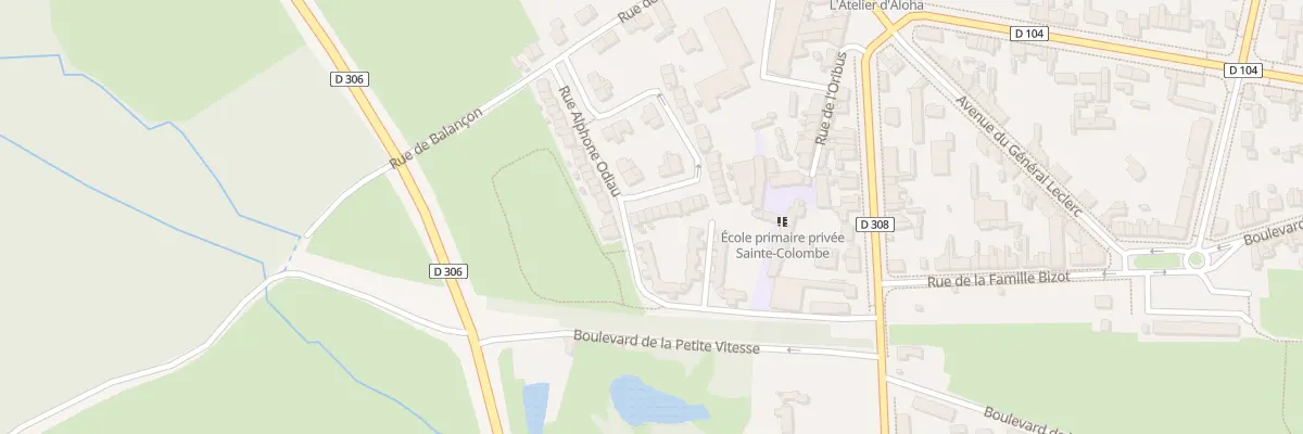 Plan du 42 Rue Alphonse Odiau à La Flèche