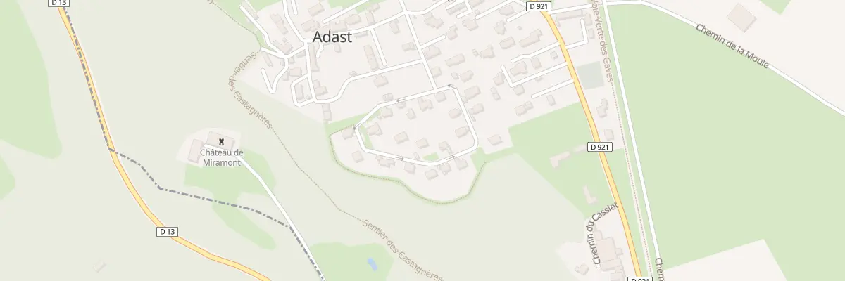 Plan du 10 Rue du Muguet à Adast