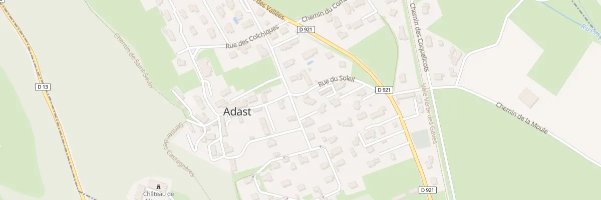 Plan du 10 Rue du Soleil à Adast