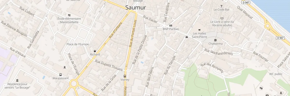 Plan du 15 Rue de la Petite Douve à Saumur