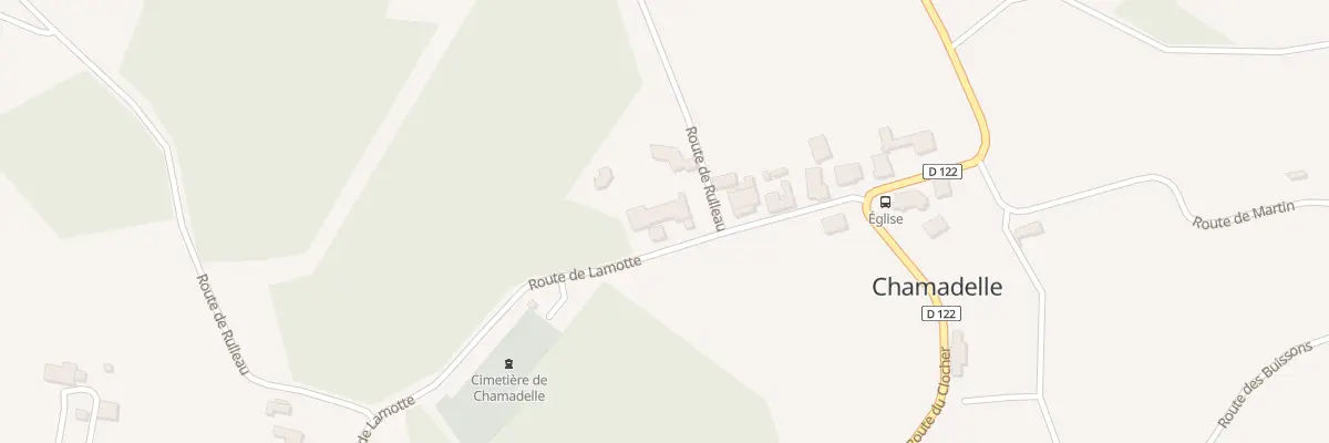 Plan du 7 Rte de Rulleau à Chamadelle