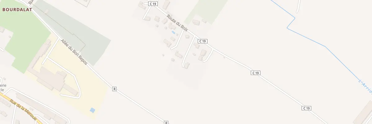 Plan du 574 Rte du Bois à Riscle