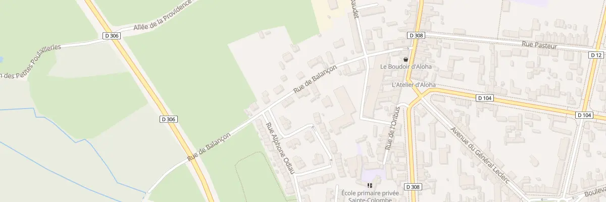 Plan du 23 Rue de Balançon à La Flèche