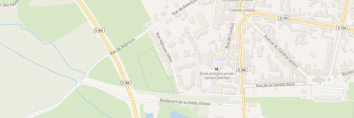 Plan du 7 Rue Alphonse Odiau à La Flèche