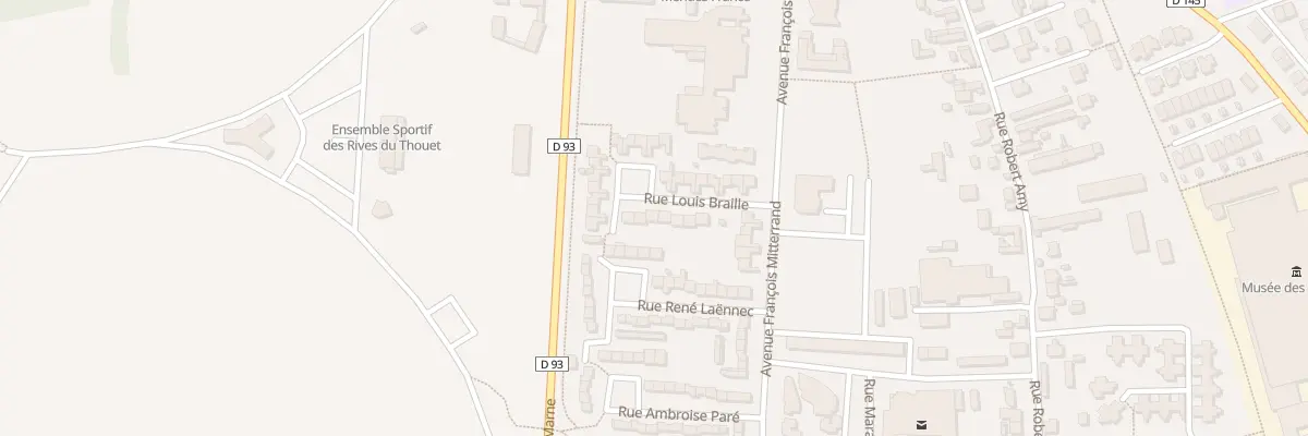 Plan du 87 Rue Louis Braille à Saumur