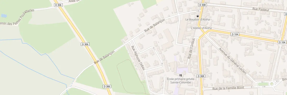 Plan du 3 Rue Alphonse Odiau à La Flèche