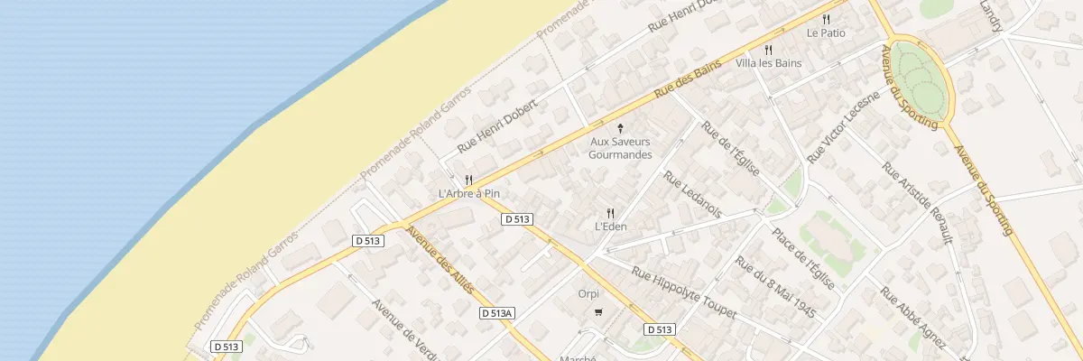 Plan du 89 Rue des Bains à Houlgate