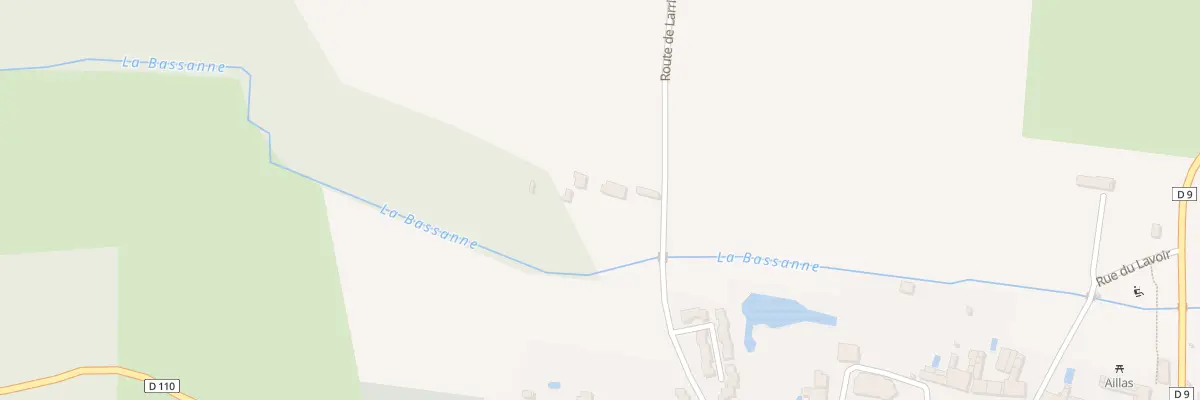 Plan du 2 La Bassanne-Est à Aillas