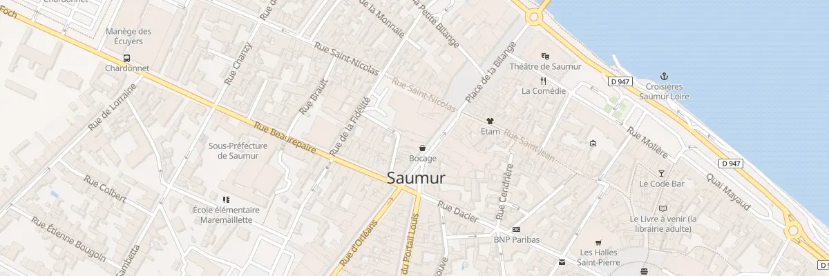 Plan du 16 Rue Daillé à Saumur