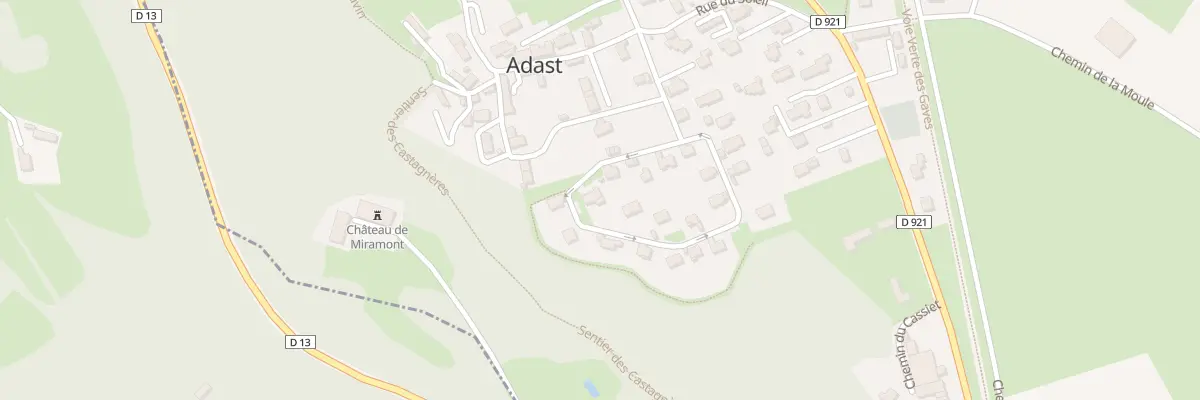 Plan du 14 Rue du Muguet à Adast