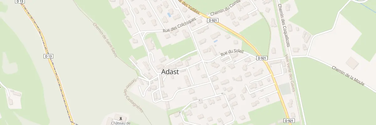 Plan du 11 Rue de Miramont à Adast