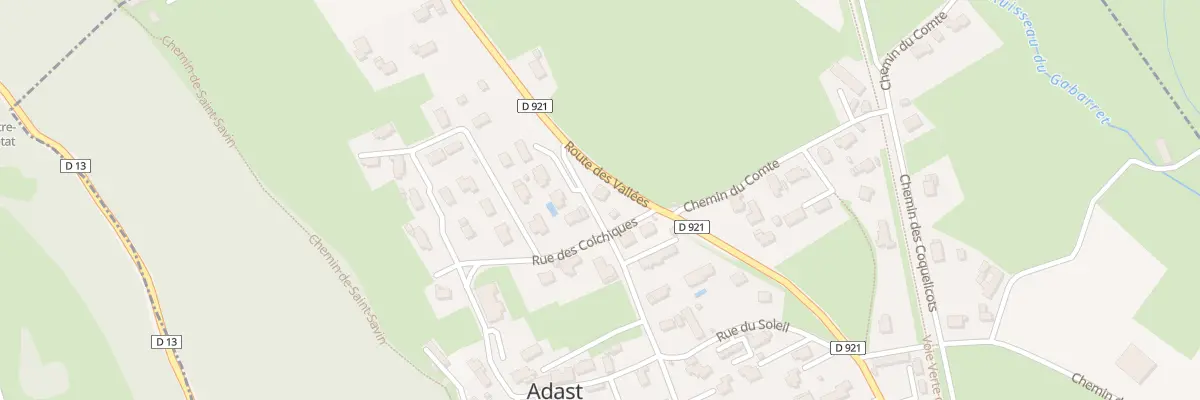 Plan du 1 Rue du Soleil à Adast
