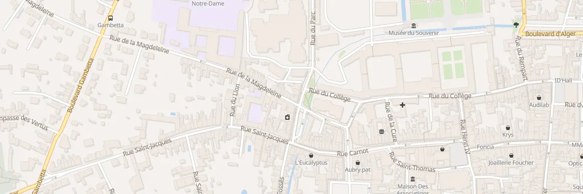 Plan du 6 Rue de la Magdeleine à La Flèche