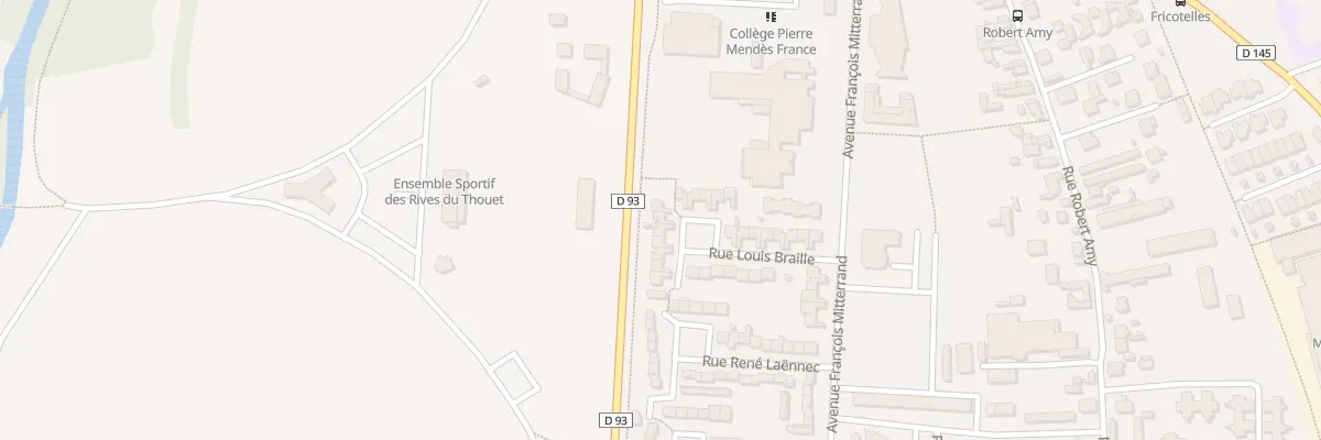 Plan du 152 Rue Louis Braille à Saumur