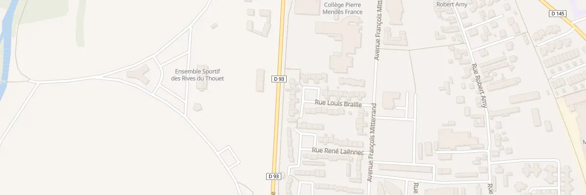 Plan du 168 Rue Louis Braille à Saumur