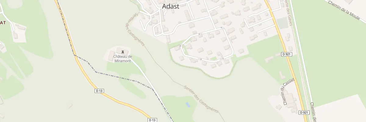 Plan du 25 Rue du Muguet à Adast