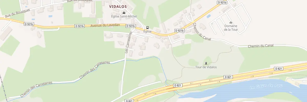 Plan du 1 Che les Carreterres à Agos-Vidalos