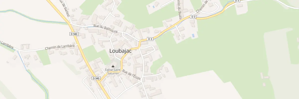 Plan du 5021 Le Village à Loubajac