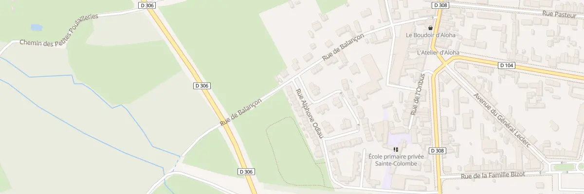 Plan du 6 Rue Alphonse Odiau à La Flèche