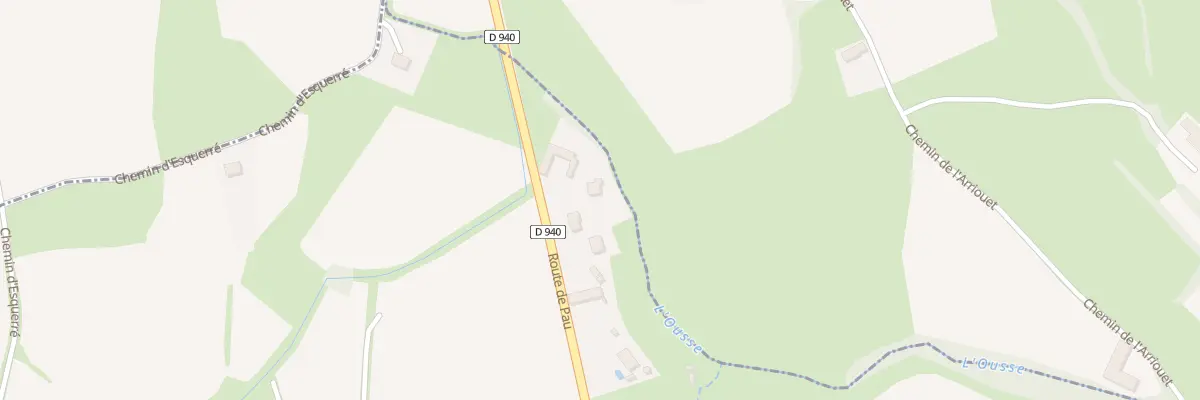Plan du 42 Rte de Pau à Poueyferré
