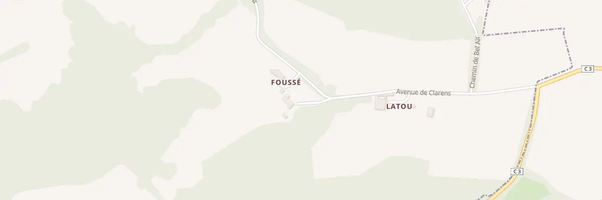 Plan du 1329 Av de Clarens à Lanne-Soubiran