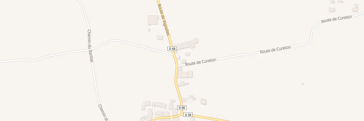 Plan du 8 Rte de Vignolles à Challignac