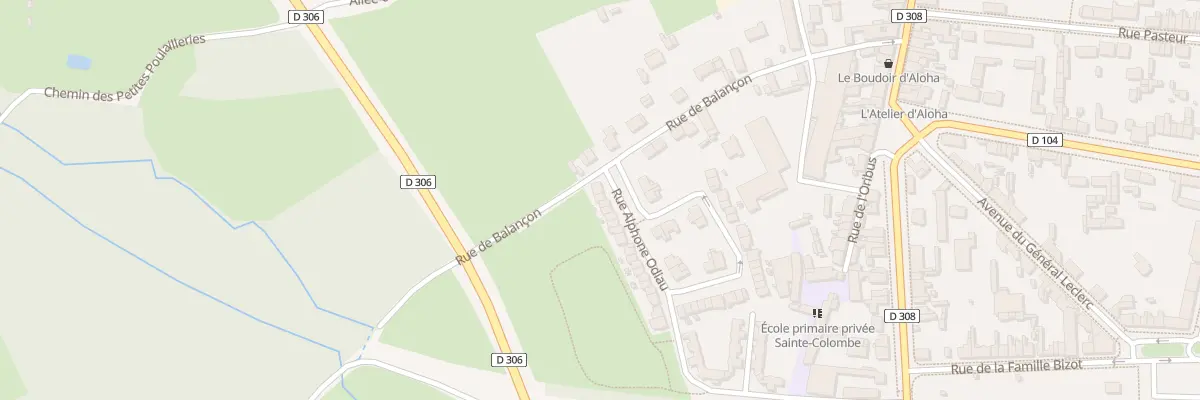 Plan du 4 Rue Alphonse Odiau à La Flèche