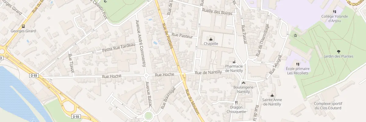 Plan du 10 Rue de Poitiers à Saumur