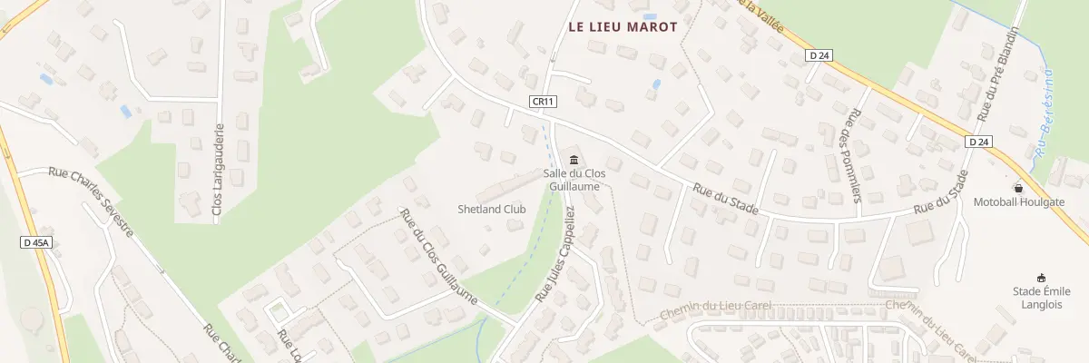 Plan du 2 Rue du Stade à Houlgate