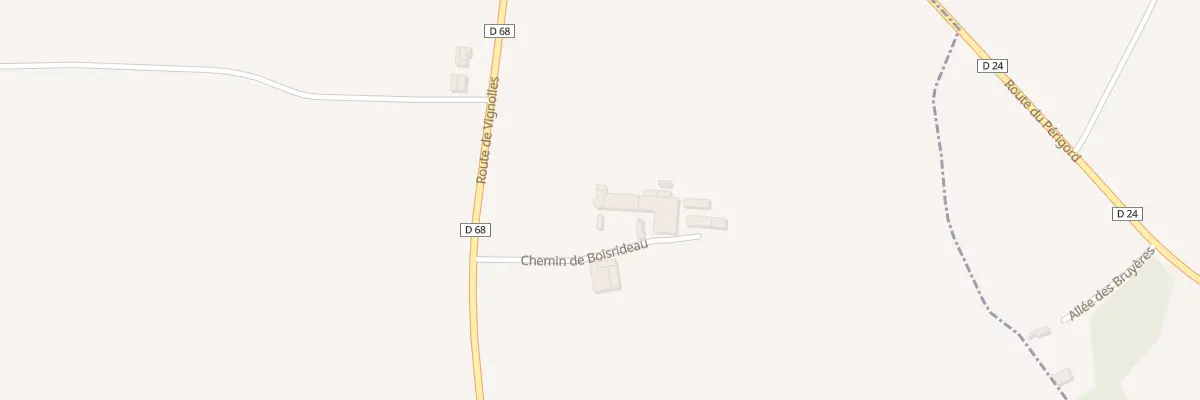 Plan du 3 Che de Boisrideau à Challignac