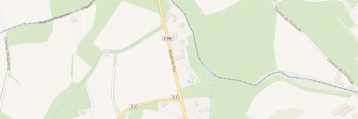 Plan du 36 Rte de Pau à Poueyferré