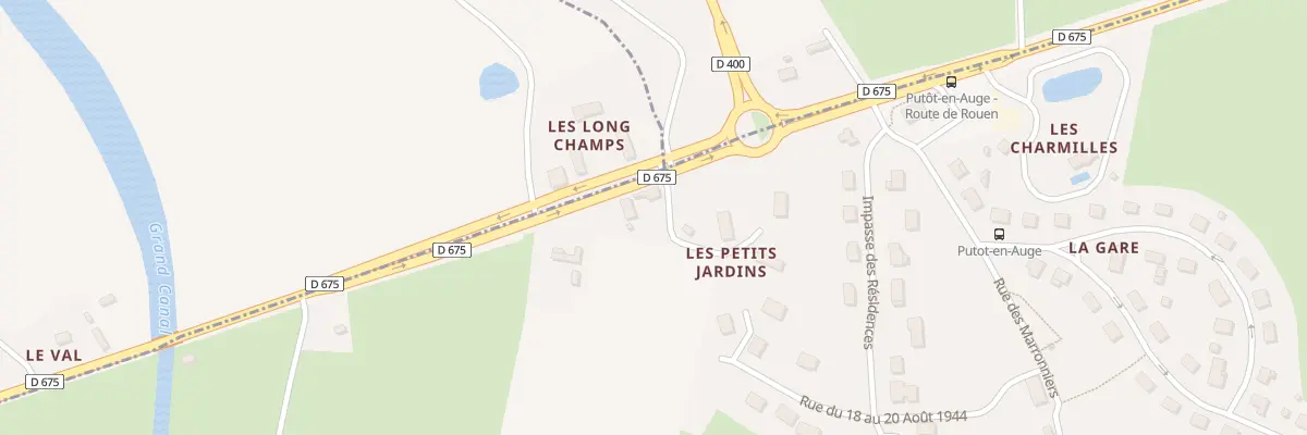 Plan du 5046 Les Pts Jardins à Putot-en-Auge