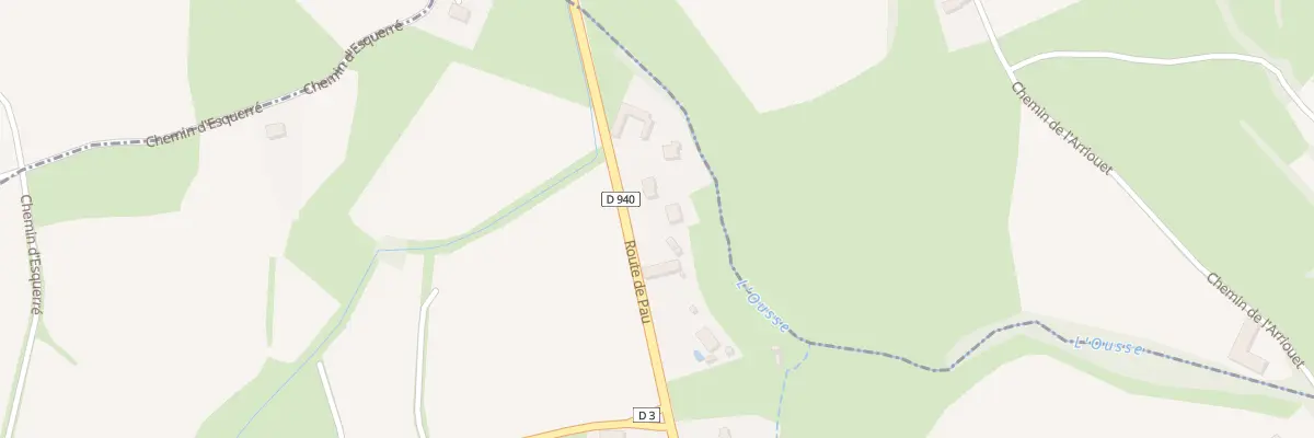 Plan du 38 Rte de Pau à Poueyferré