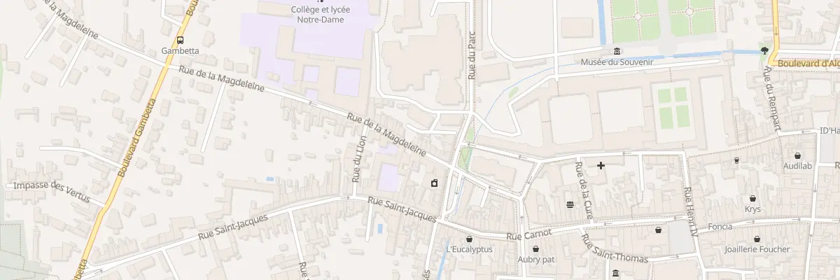 Plan du 16 Rue de la Magdeleine à La Flèche