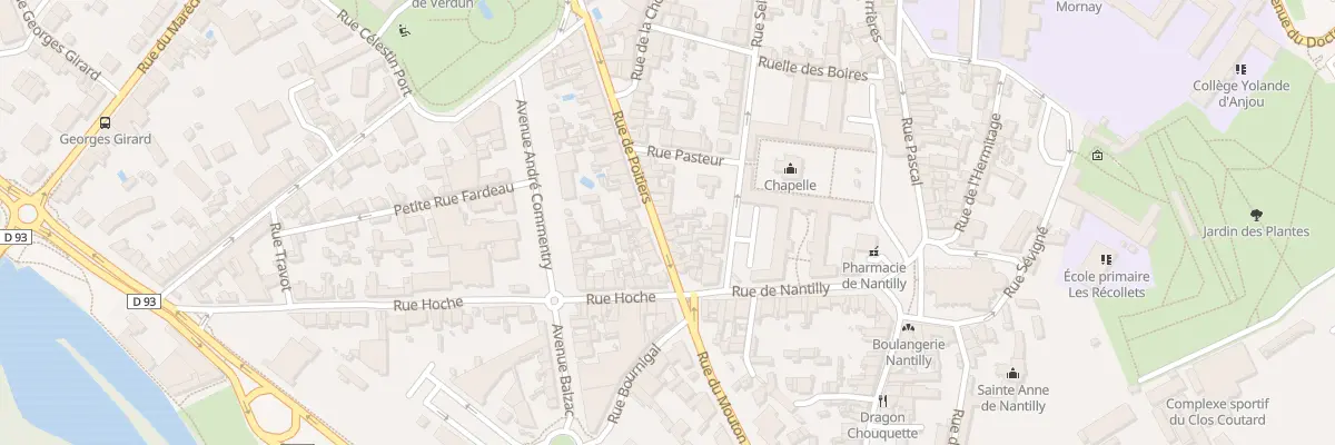 Plan du 16 Rue de Poitiers à Saumur