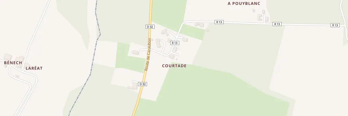 Plan du 135 Rte de Pouyblanc à Larée