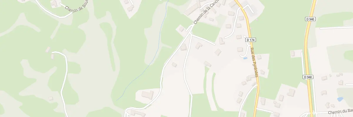 Plan du 13 Che de la Cancia à Poueyferré