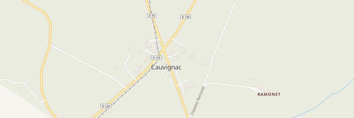 Plan du 1 Ramonet à Cauvignac