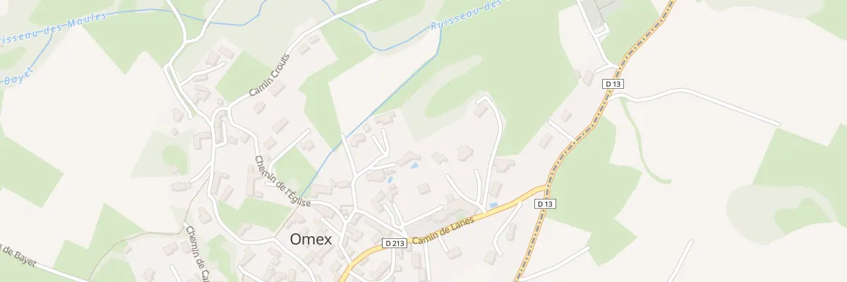 Plan du 5000 Cami de Lanes à Omex