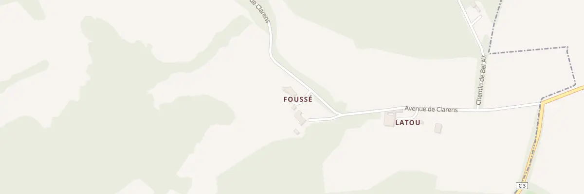 Plan du 1275 Av de Clarens à Lanne-Soubiran