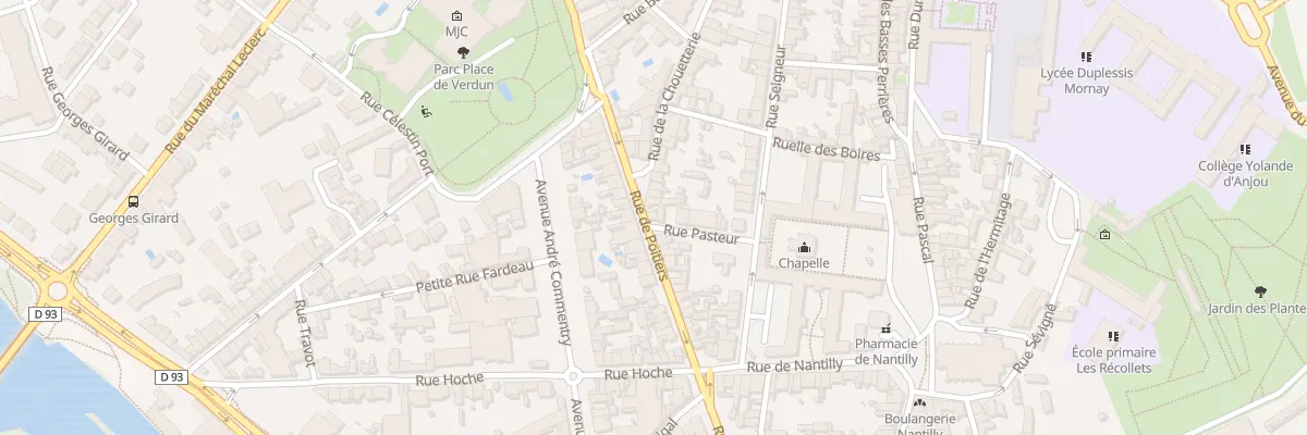 Plan du 34 Rue de Poitiers à Saumur