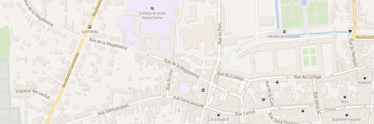 Plan du 30 Rue de la Magdeleine à La Flèche