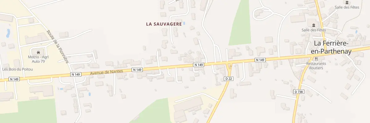 Plan du 32 Av de Nantes à La Ferrière-en-Parthenay