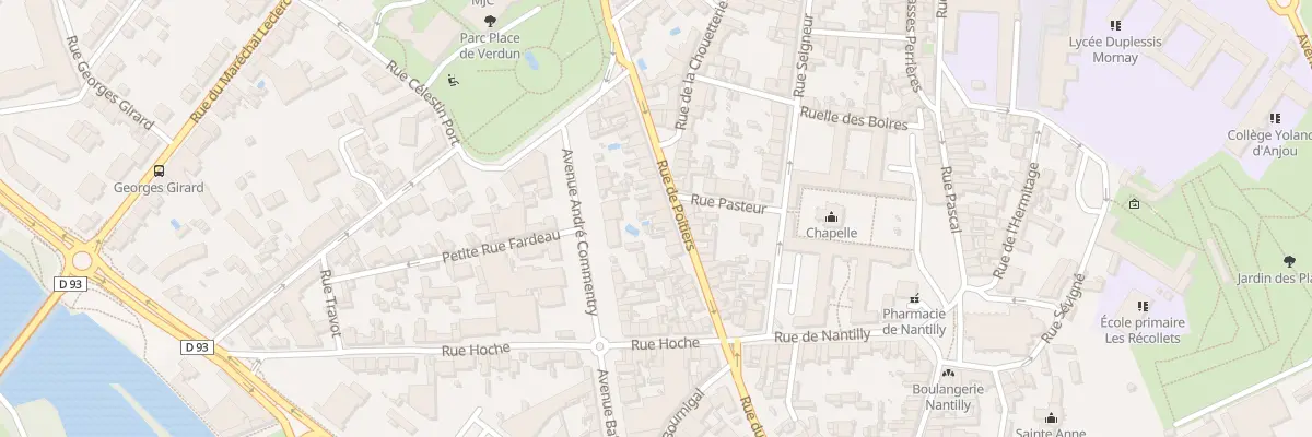 Plan du 27 Rue de Poitiers à Saumur