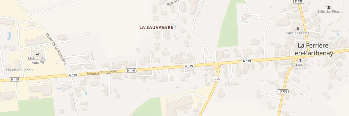 Plan du 34 Av de Nantes à La Ferrière-en-Parthenay