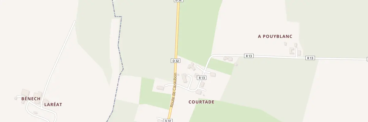 Plan du 130 Rte de Pouyblanc à Larée